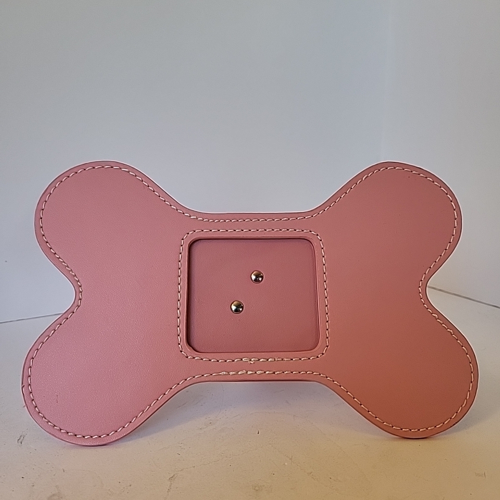 Two's Company Pink Bone-Shaped Photo Frame